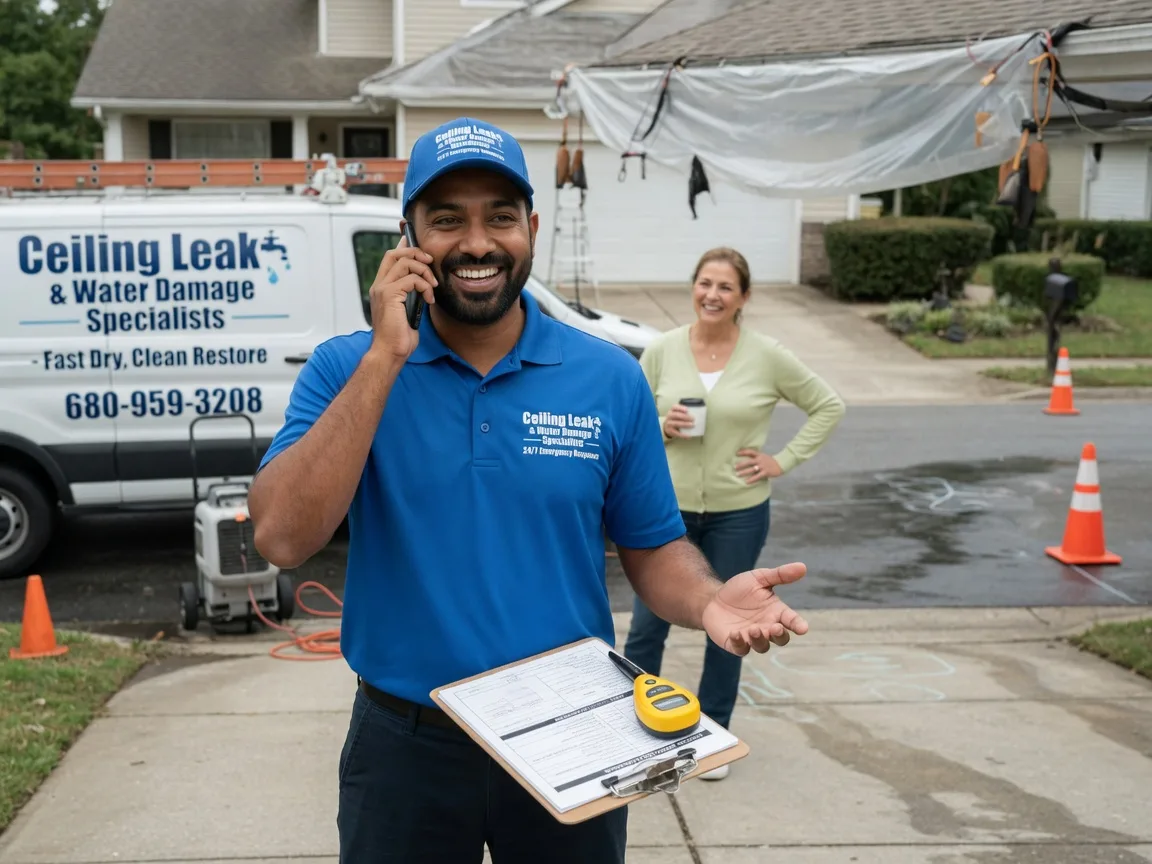 Ceiling Leak Cleanup Alden, IA FAQs